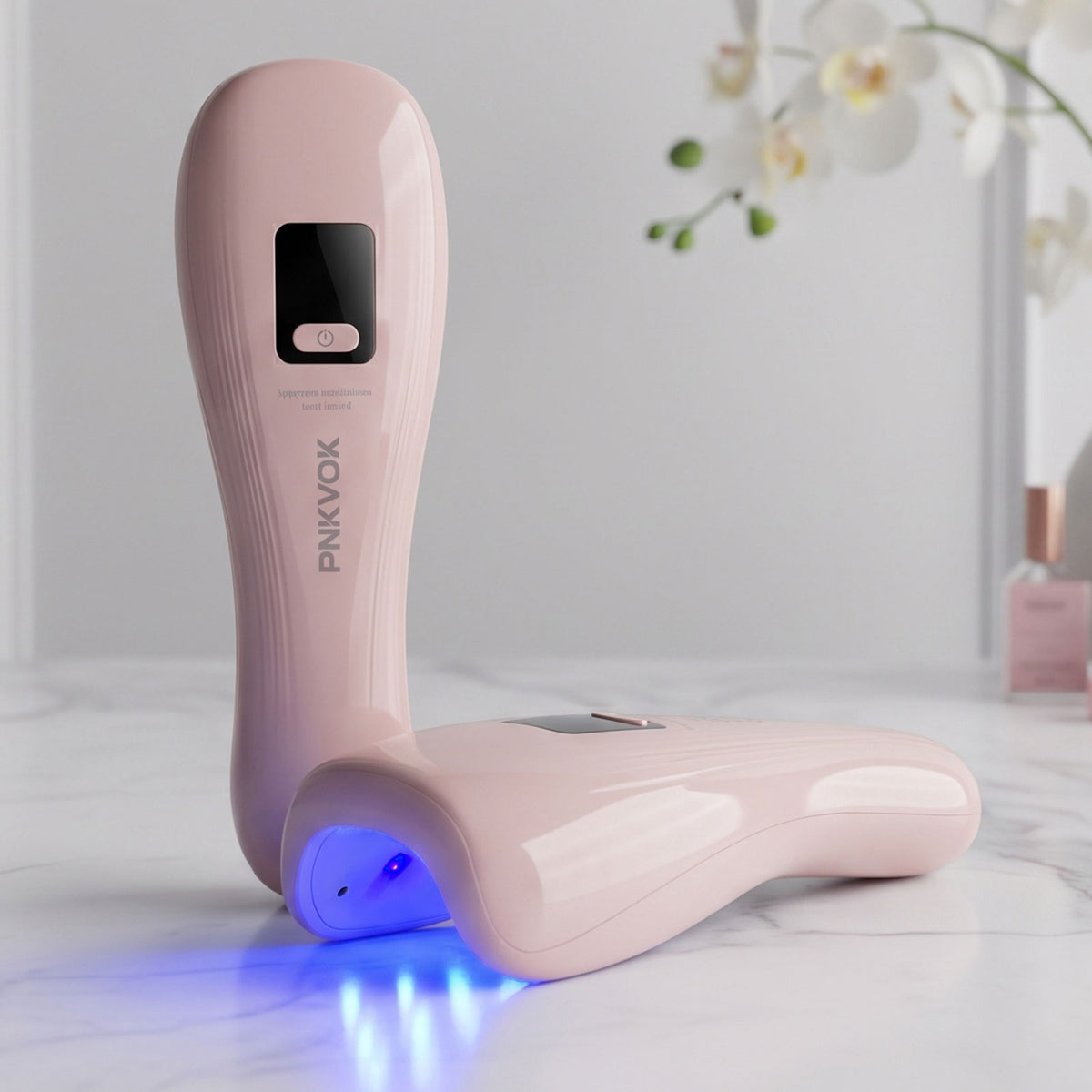 PNKVOK Handheld Auto Sensor UV LED Rechargeable Nail Dryer Mini Portable UV Lamp with LCD Display, for All Gel Nail Polish at Salon & Home DIY